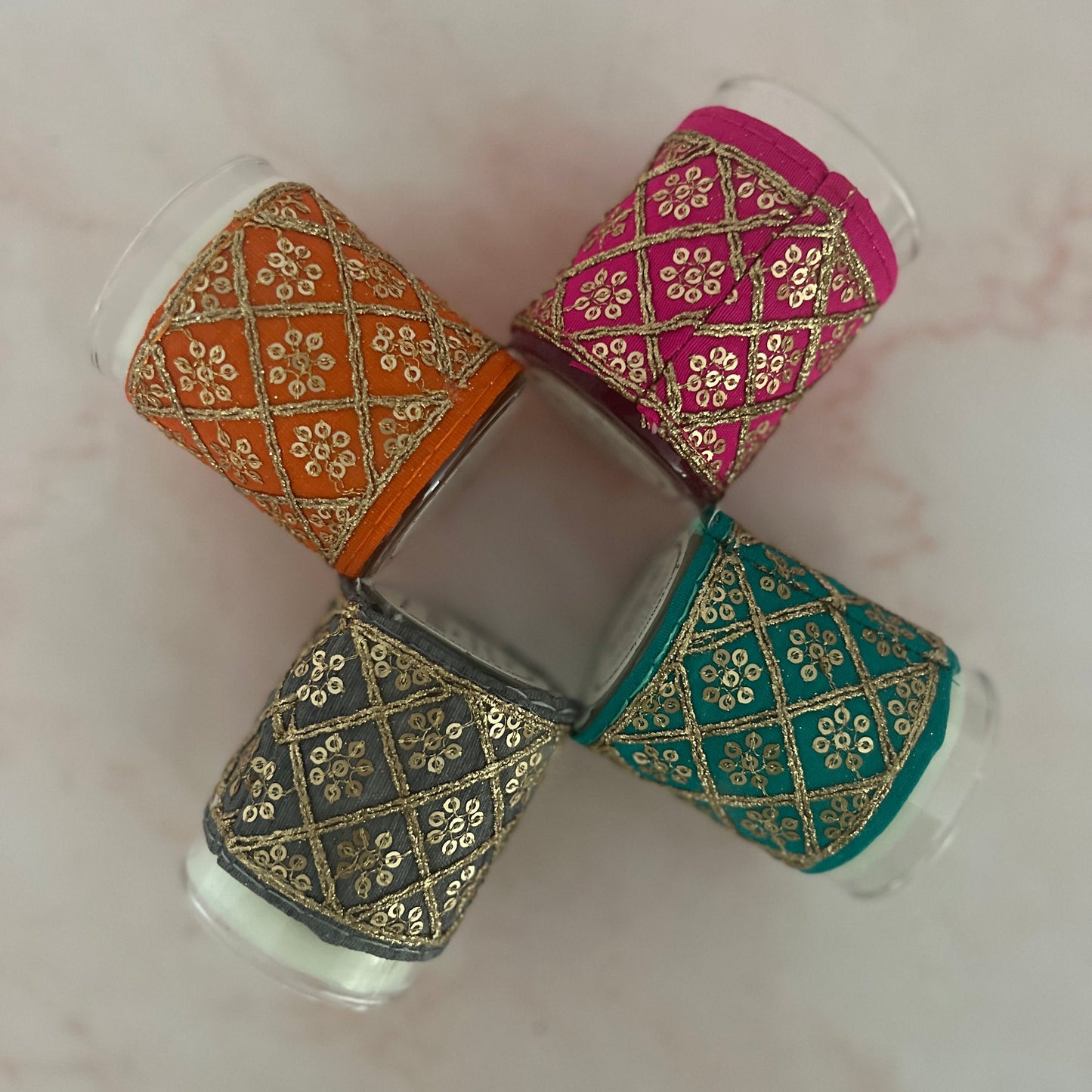 Embroidered Sleeved Sikhana Scented Candles