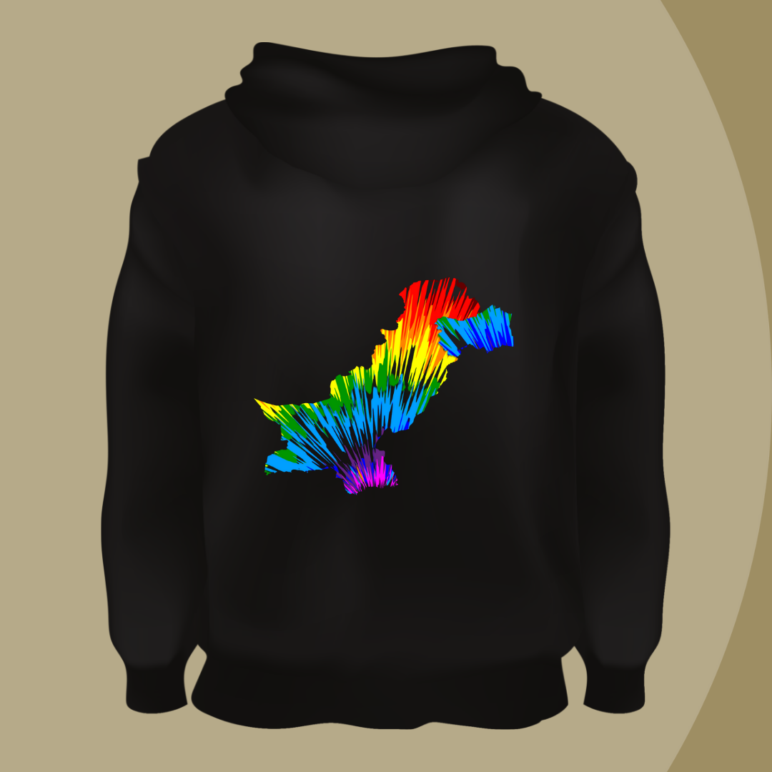 Large Pakistan Map Hoody Xperience Pakistan Lifestyle