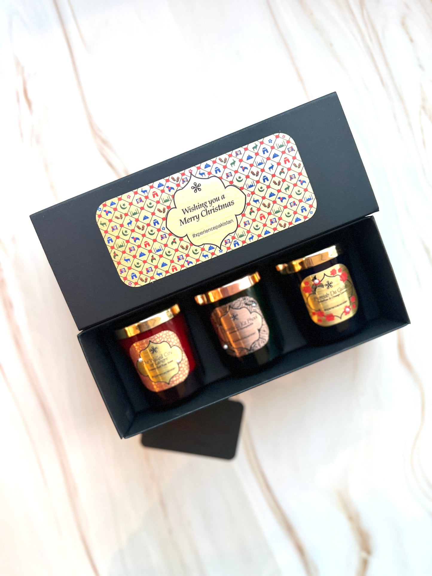 Xmas Pick & Mix Gift Box - Coloured Votive Candles Xperience Pakistan Lifestyle