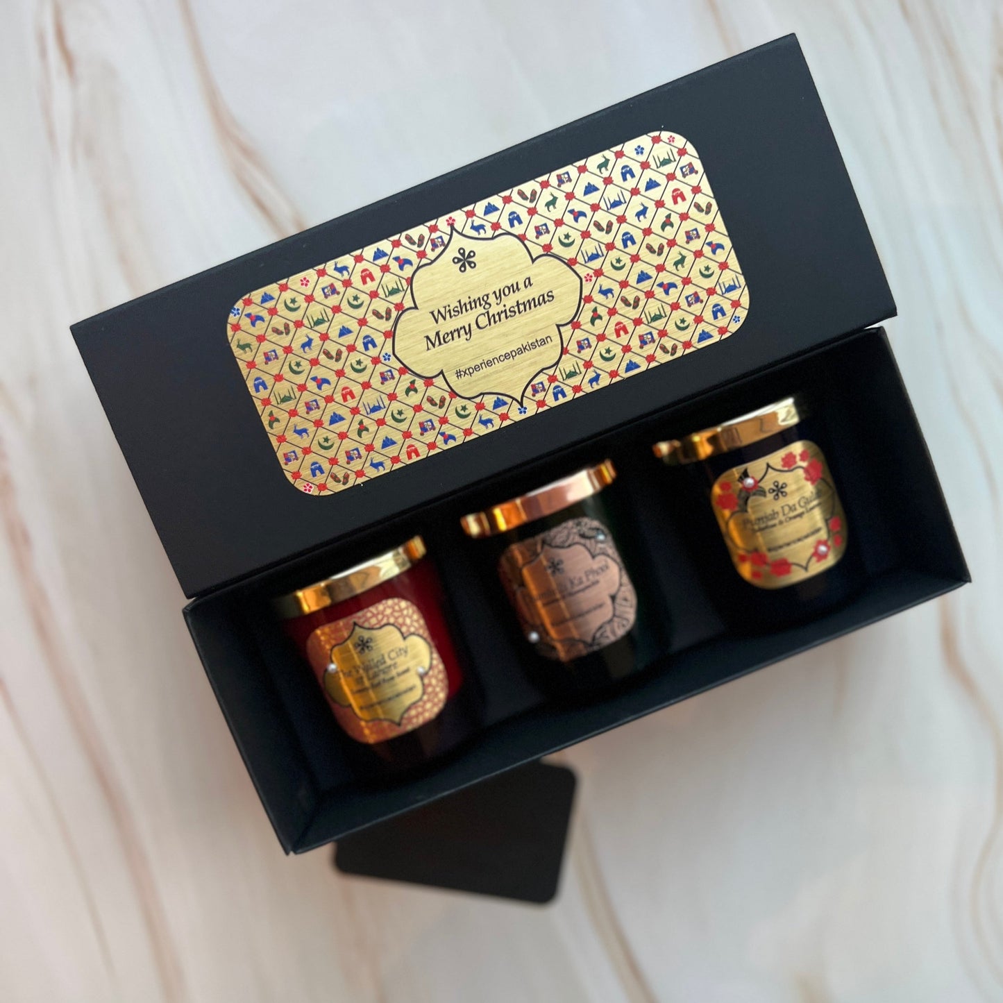 Xmas Pick & Mix Gift Box - Coloured Votive Candles Xperience Pakistan Lifestyle