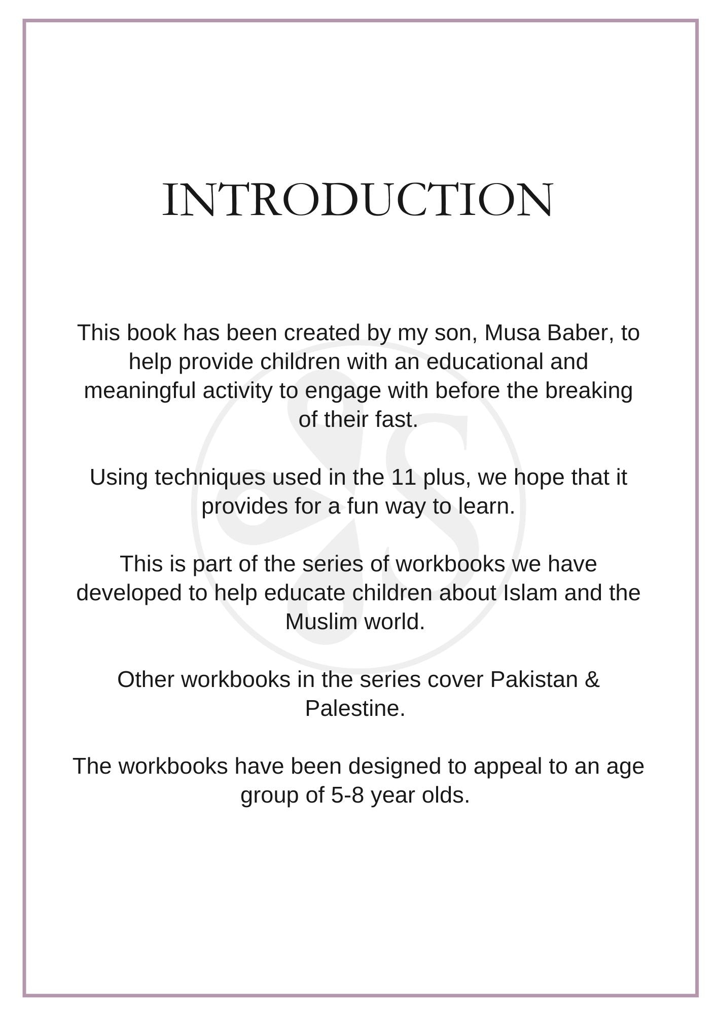 Islamic Activity Workbooks (5-8 year olds) - Digital Download