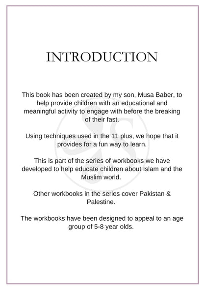 Islamic Activity Workbooks (5-8 year olds) - Digital Download