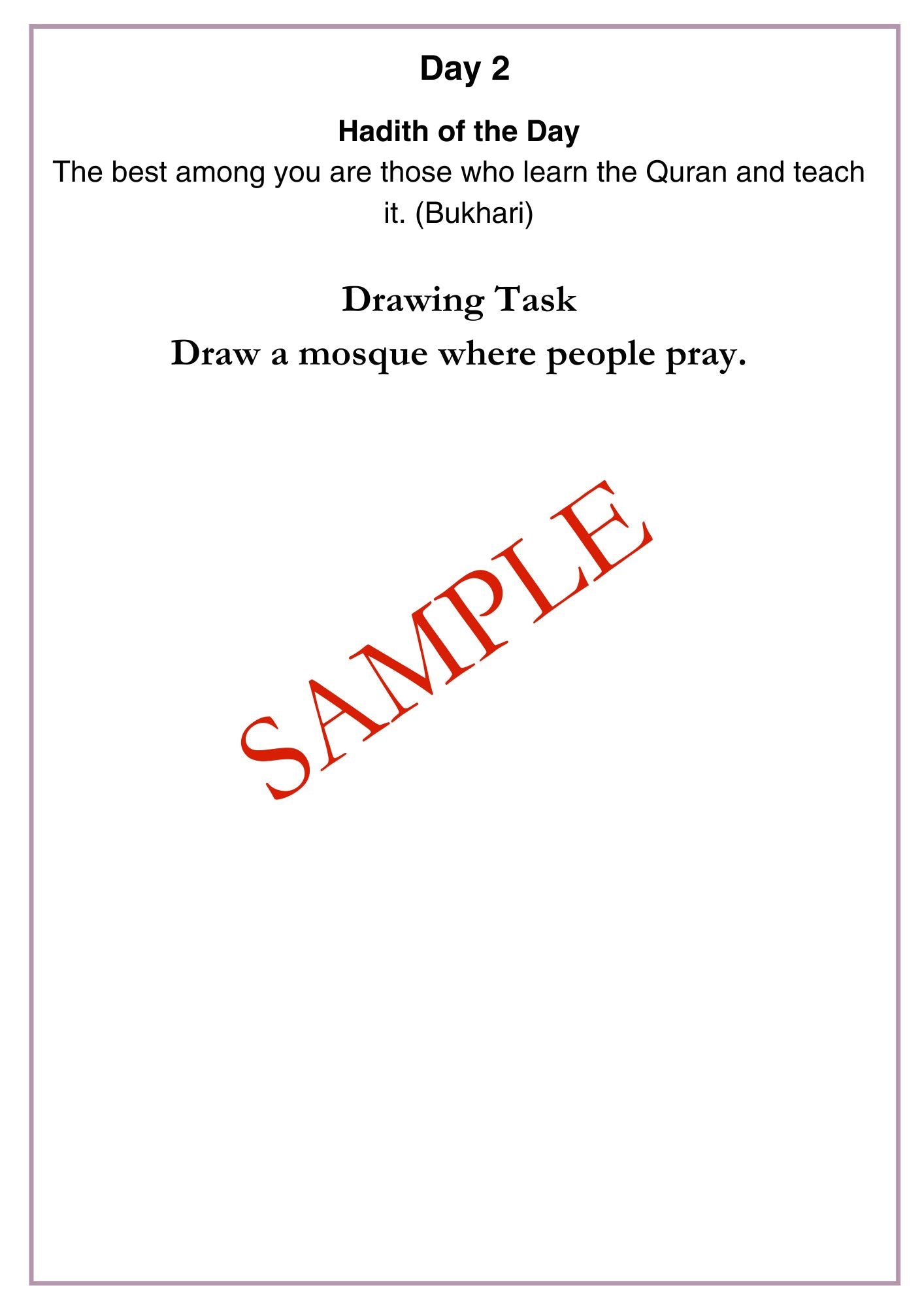 Islamic Activity Workbooks (5-8 year olds) - Digital Download