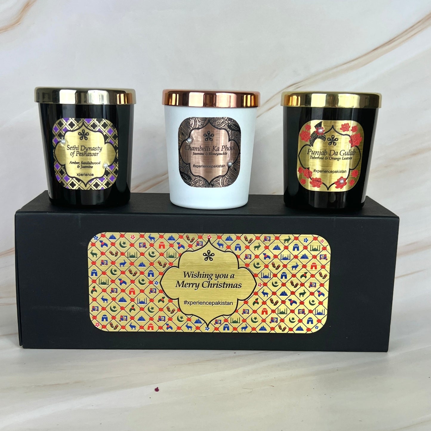 Trio Luxury Scented Votive Candle Gift Box