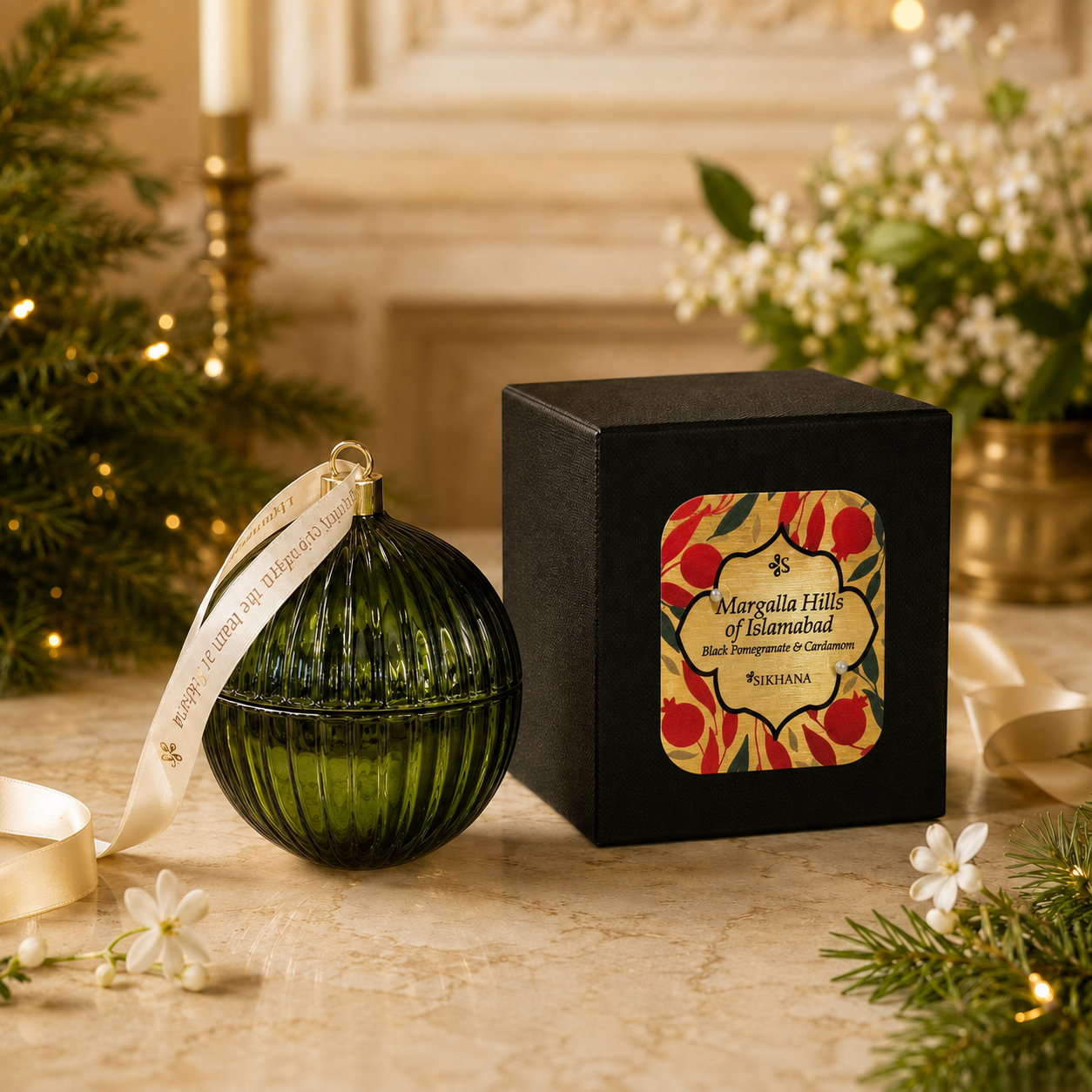 Luxury Christmas Decorative Bauble Candles
