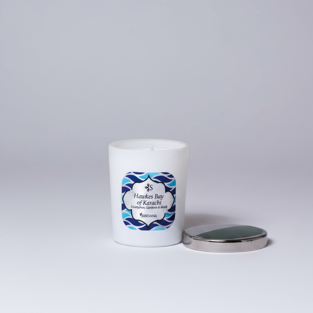 Hawkes Bay Scented Candle - Eucalyptus Gardenia & Musk | Karachi Collection