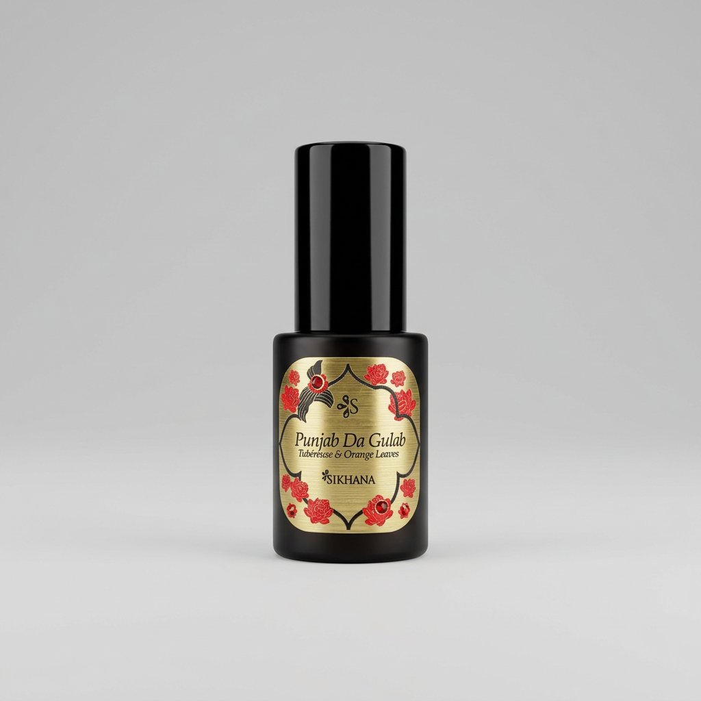 Sikhana Luxury Body Mist, 30ml, with a floral heritage label