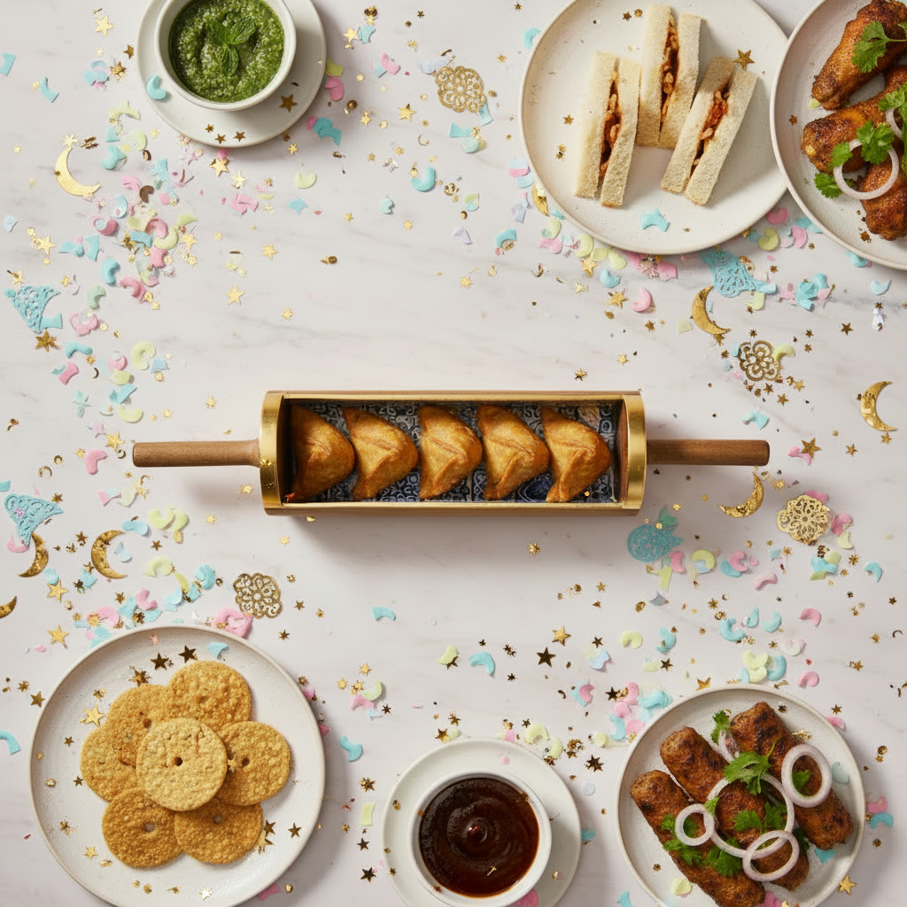 Sikhana Rolling Pin Platter — Heritage Decorative Serving Tray