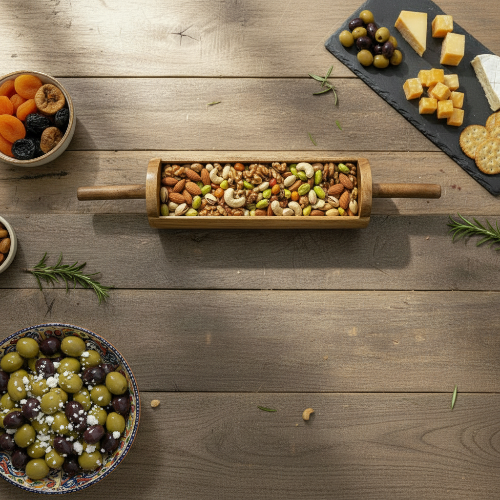 Sikhana Rolling Pin Platter — Heritage Decorative Serving Tray