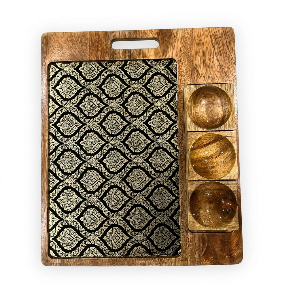Large Sharing Platters with dipping pots