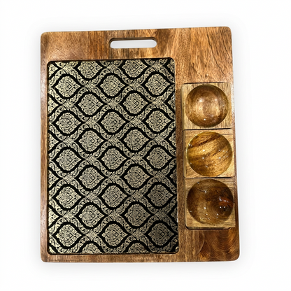 Large Sharing Platters with dipping pots