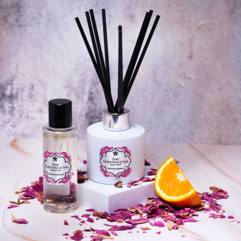Cherry Blossom Scented Candle - Basil & Neroli | Swat Collection