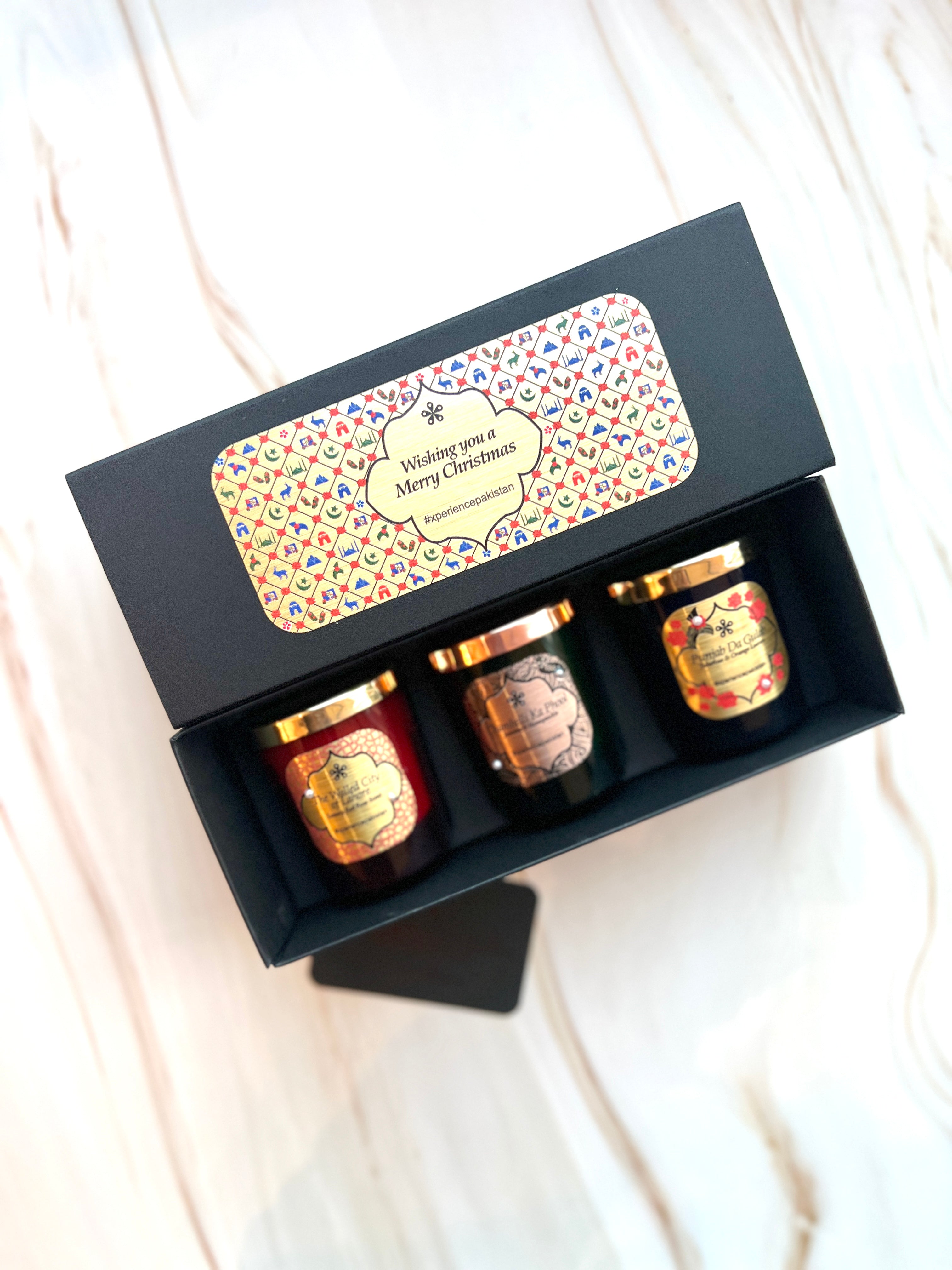 Xmas Pick & Mix Gift Box - Coloured Votive Candles Xperience Pakistan Lifestyle