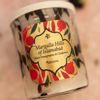 Margalla Hills — bath salts label close-up
