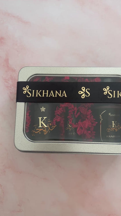 Sikhana Layering Ritual Gift Tin — Body Oil, Hand Lotion & Roll-On Perfume